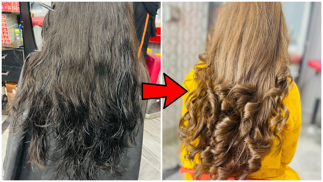 How to colour your hair in beautiful gold brown//black to gold hair colour without bleach