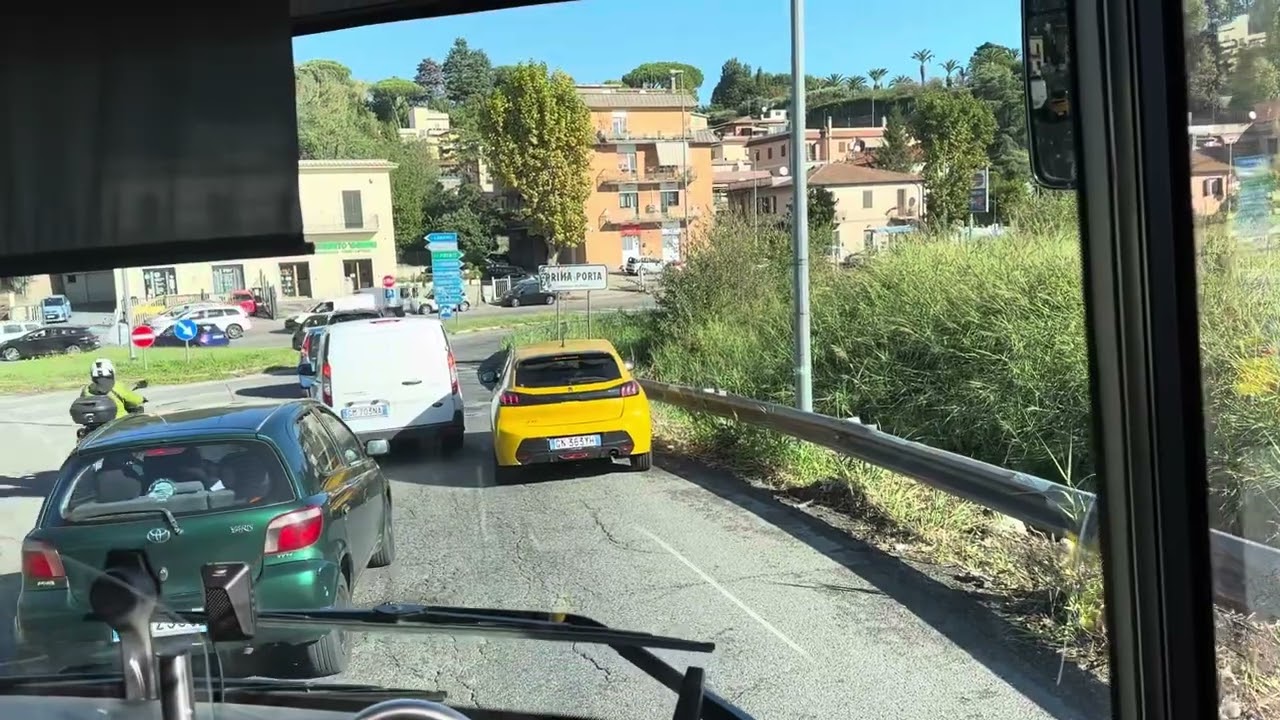 Road from Saxa Rubbra to Prima Porta/ Bus Cotral/ SUBSCRIBE TO MY CHANNEL @lalefinieyesroma 😇