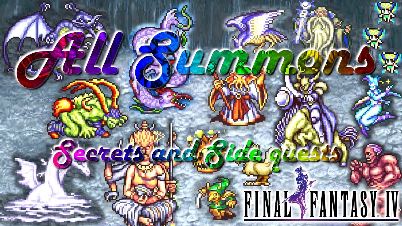 All Summons | Secrets and SideQuests | Final Fantasy IV Pixel Remaster