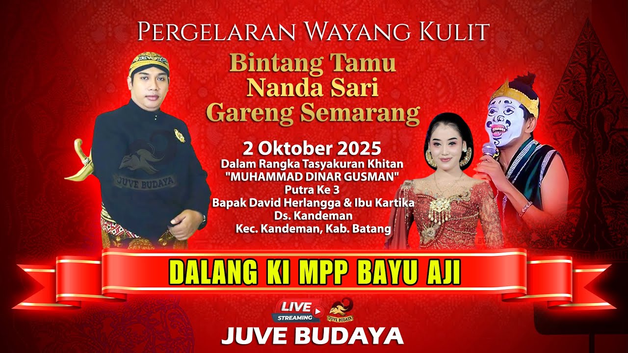 🔴 LIVE WAYANG KULIT KI MPP BAYU AJI - Feat GARENG SEMARANG & NANDA SARI - 2 OKOTBER 2025