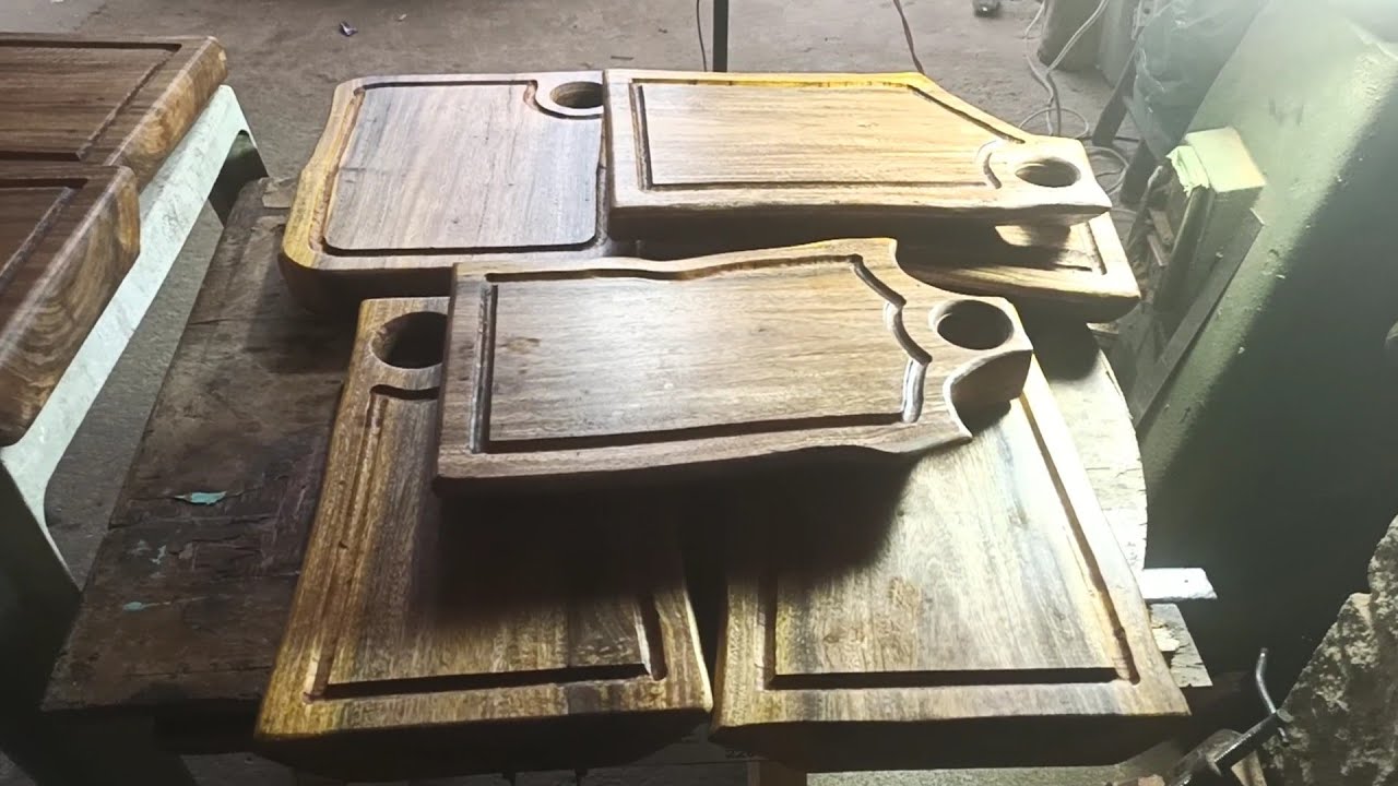 como fazer tábuas de carne  de forma artesanal com madeira rústica #Nivaldo#fazendo#arte