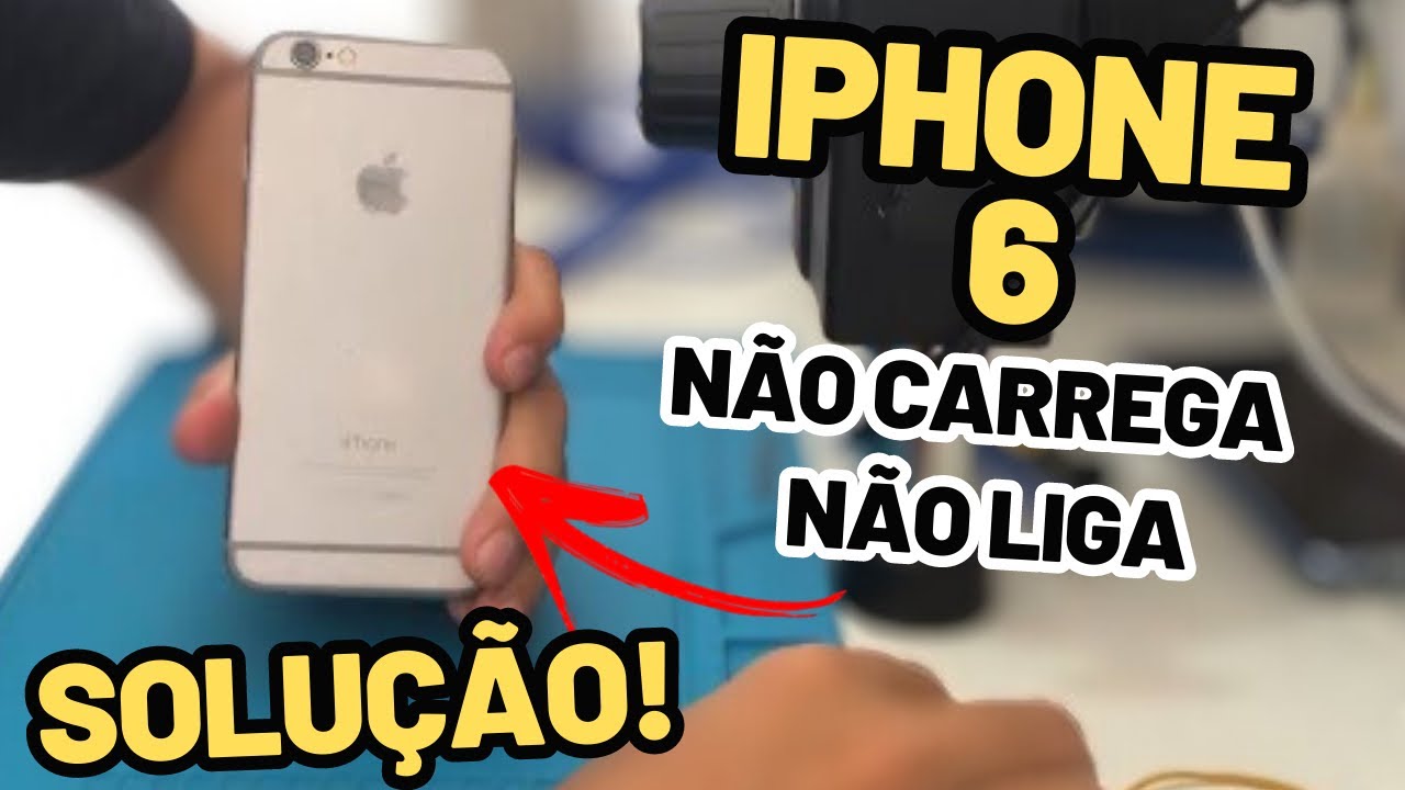 COMO RESOLVER! IPHONE 6 NÃO LIGA e NÃO CARREGA, APAGADO !