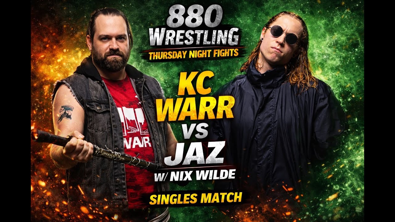 KC Warr vs JAZ (w/ Nix Wilde) | 880 Wrestling TNF – July 24, 2025
