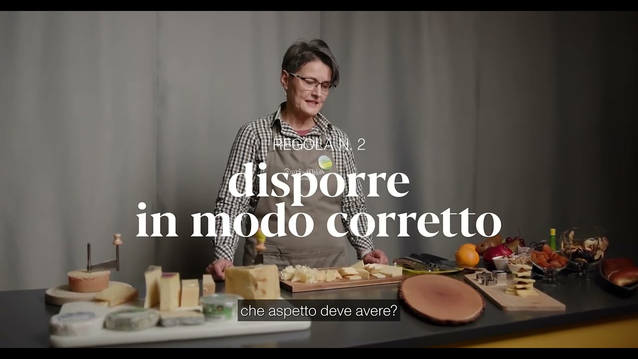 Posa del tagliere di formaggi - video di istruzioni
