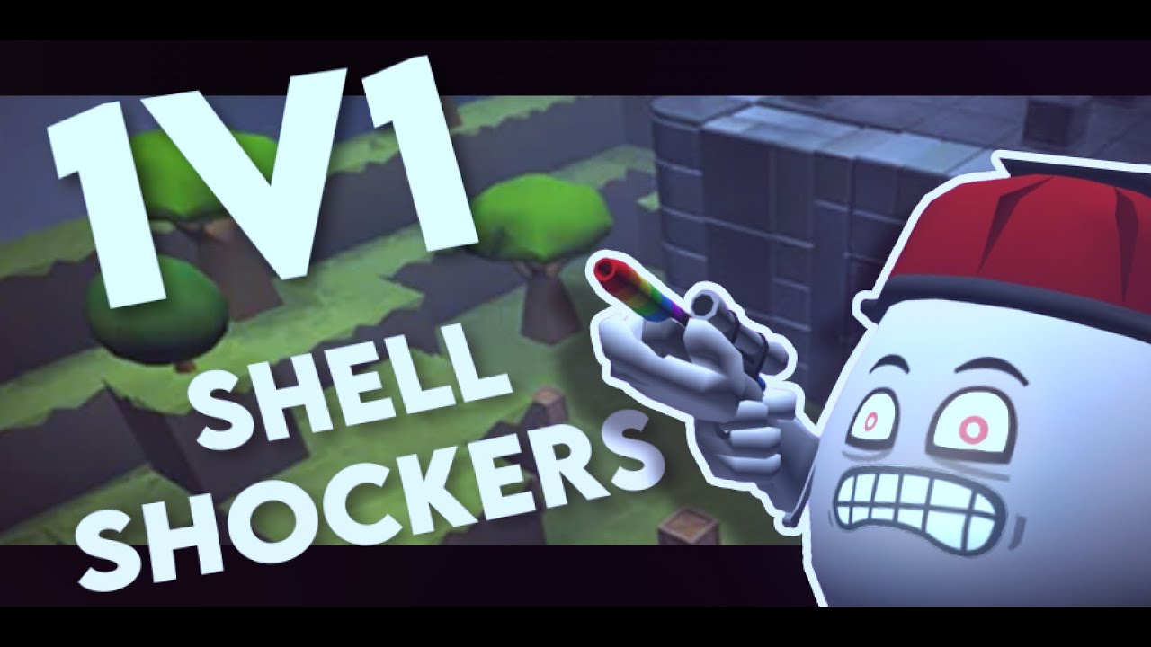 Dominating a 1v1 in Shell Shockers