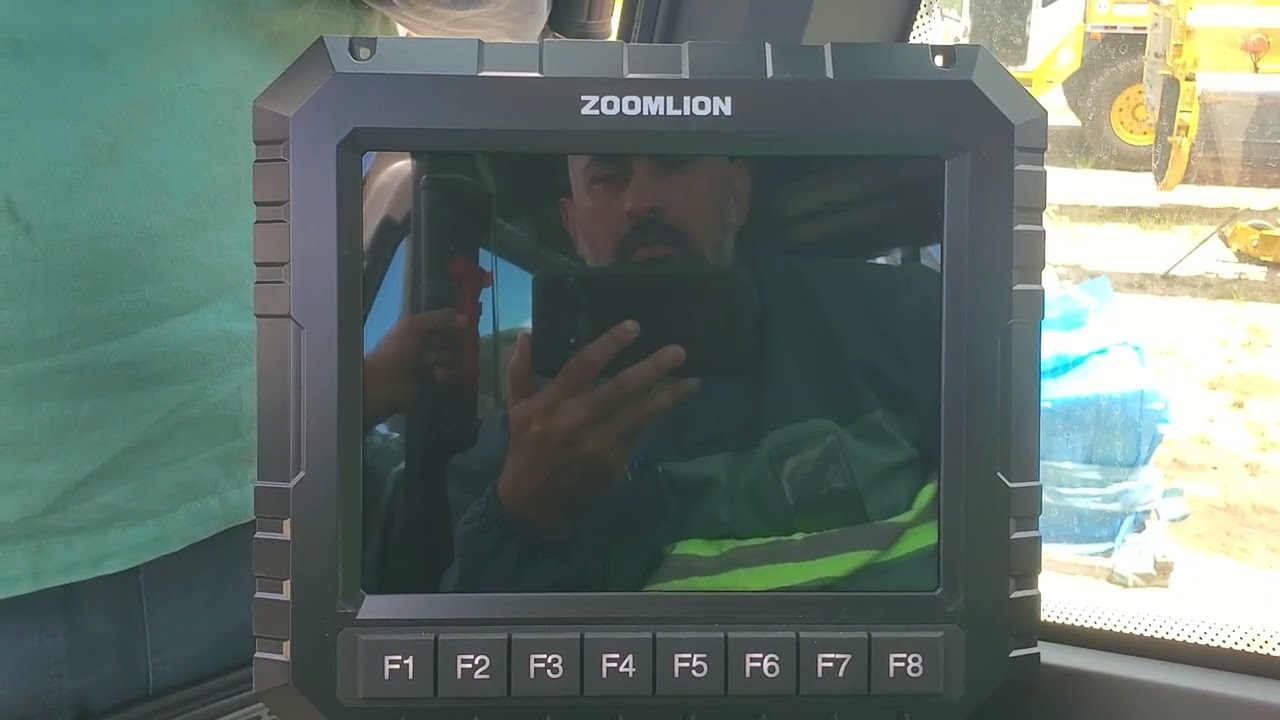 configuração da tela de trabalho zoomlion 250.