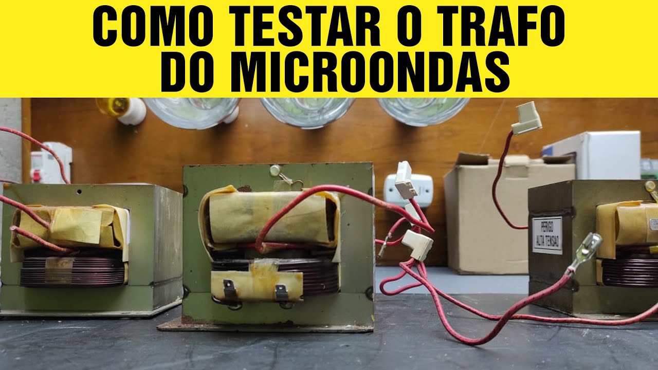 (10) Como Testar o Grande Trafo de microondas a Frio Com Multímetro