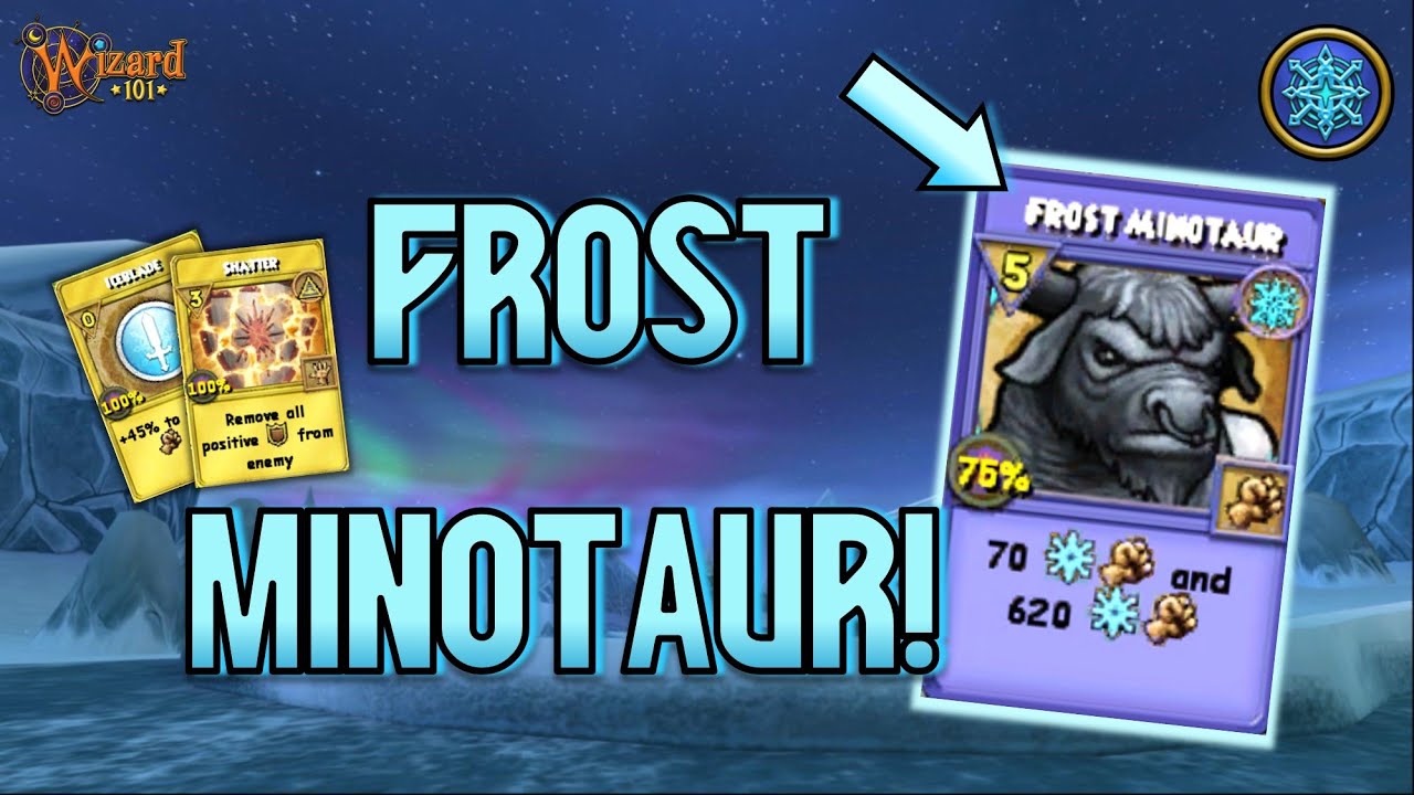 Wizard101: MAX ICE PvP (140): Frost Minotaur Is UNDERRATED!