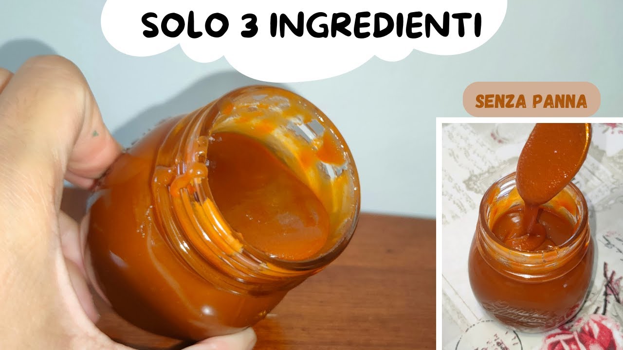 caramello/crema mou, solo 3 ingredienti! Senza panna.