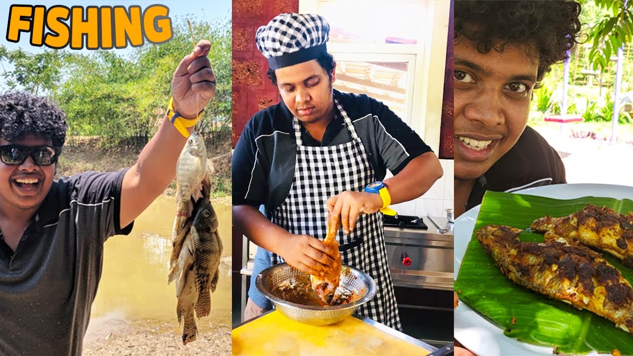 Fishing and Cooking fish at Resort -  SR Jungle Resort