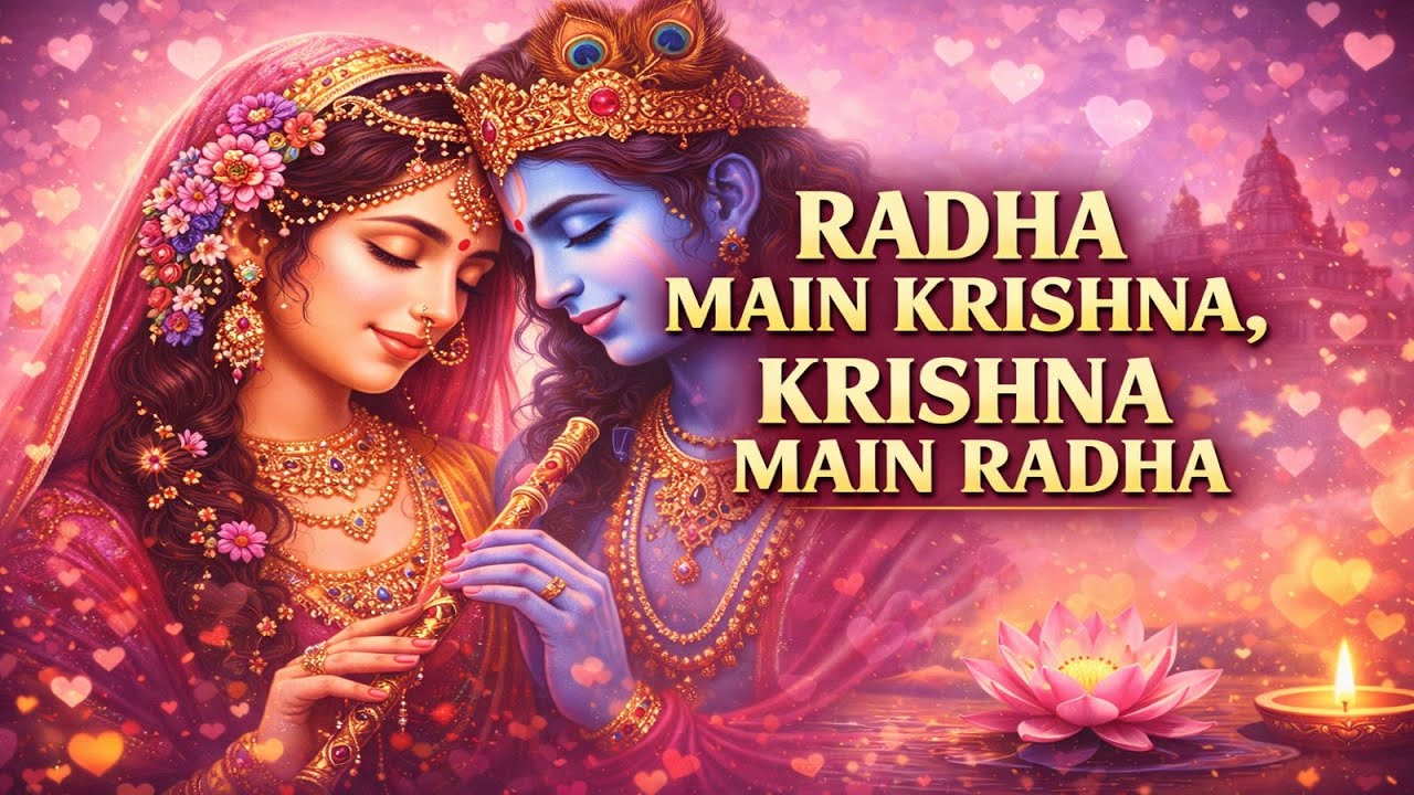 🌸 Radha mai Krishna Krishna mai Radha  🙏