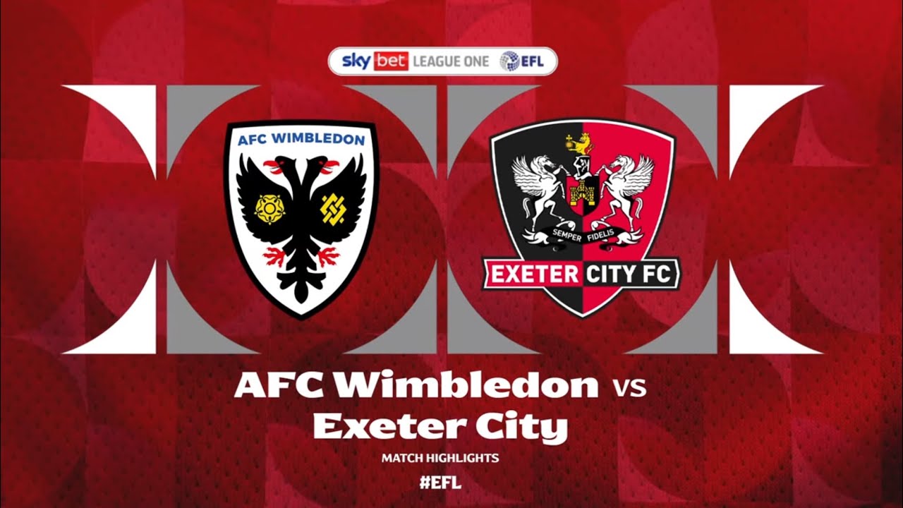 Wimbledon V Exeter City￼