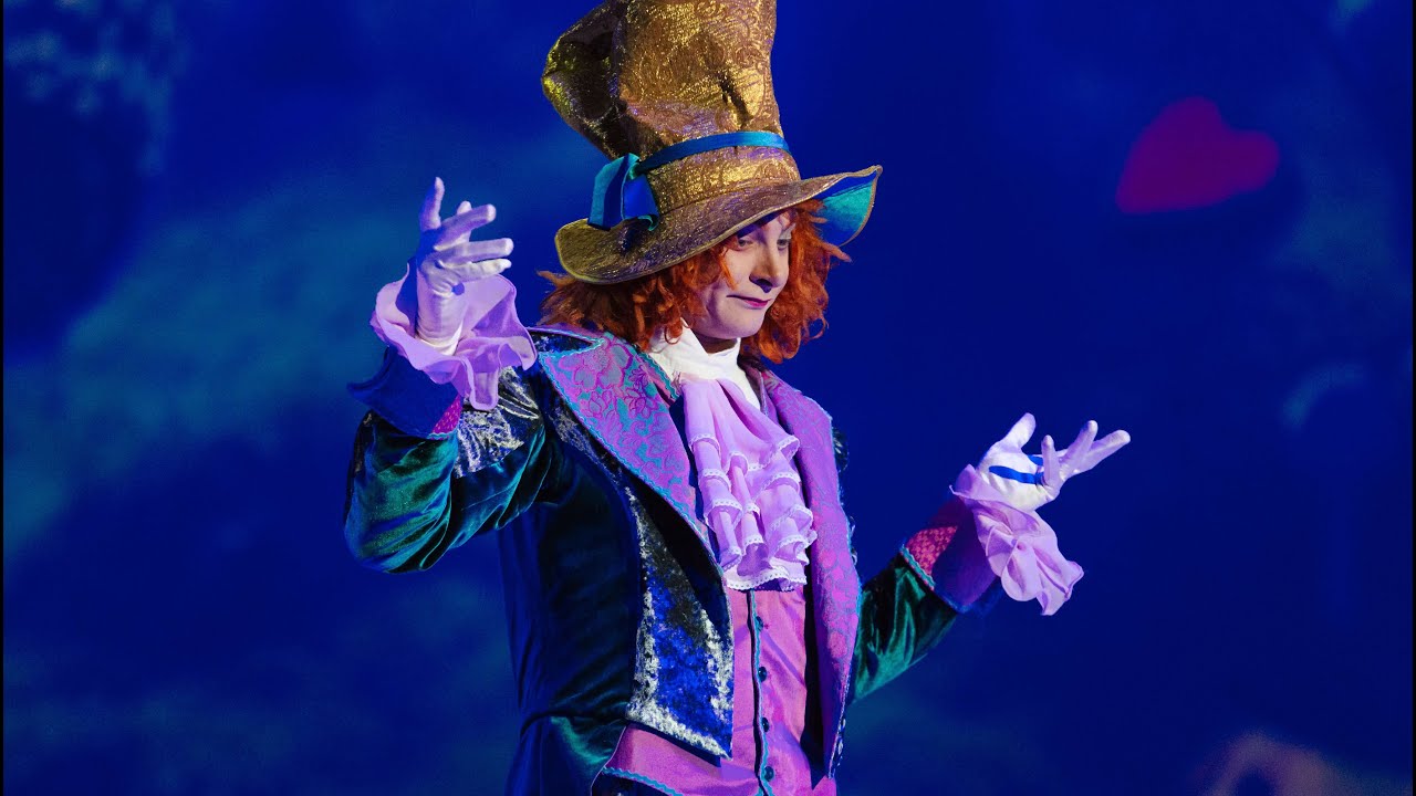 Mad Hatter. Alice in wonderland on ice. ICE VISION SHOW