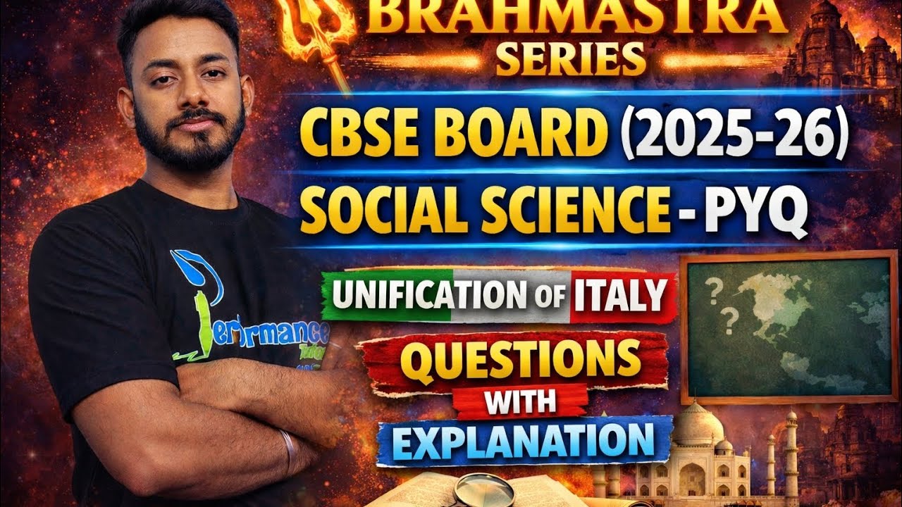SOCIAL SCIENCE  CBSE - PYQ Questions  Unification of Italy  