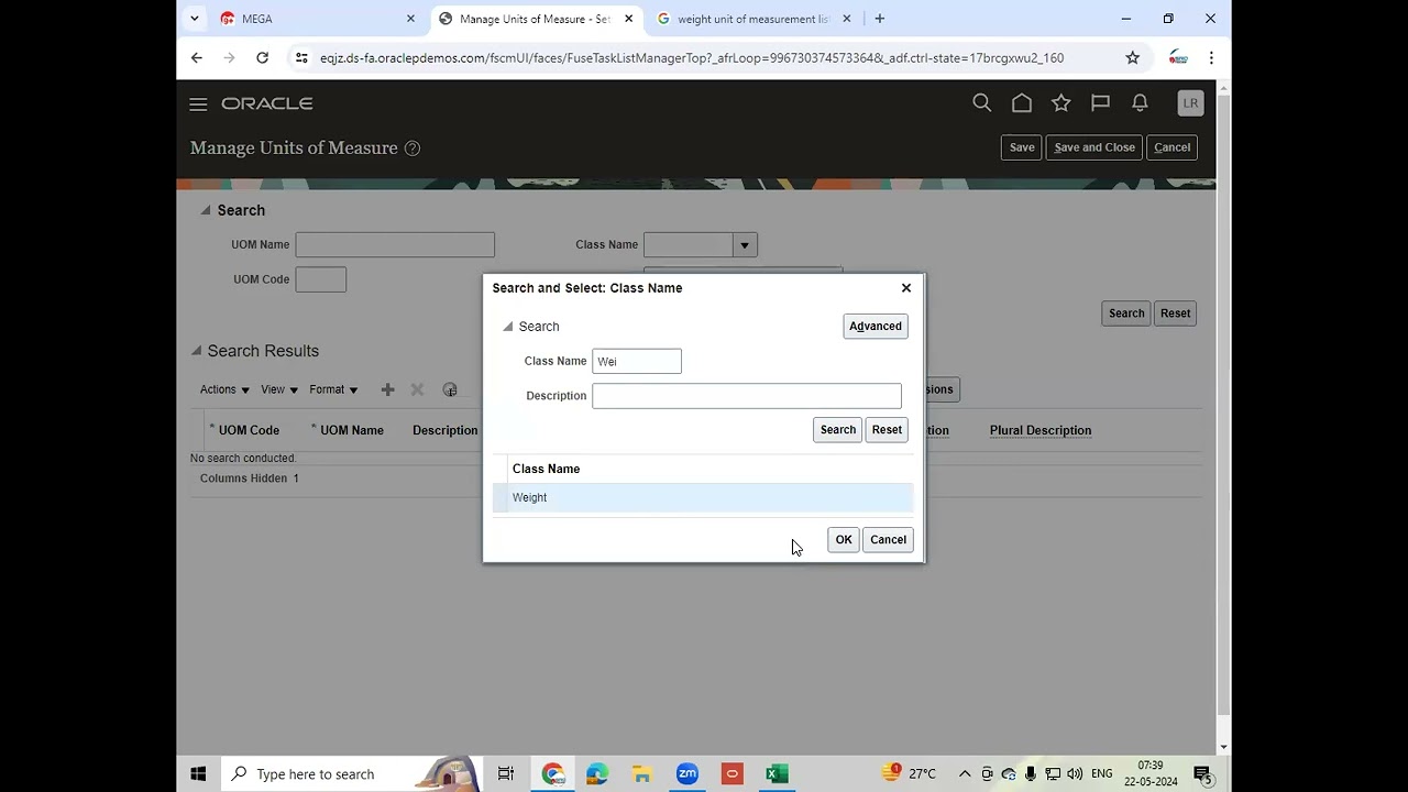 Class 3   Oracle Fusion Cloud Inventory Item Unit Of Measure and Item Class