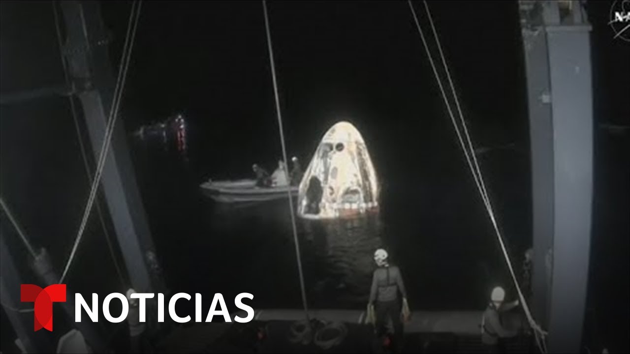 Vea el amerizaje de los astronautas de la misión Crew-8 frente a las costas de Florida
