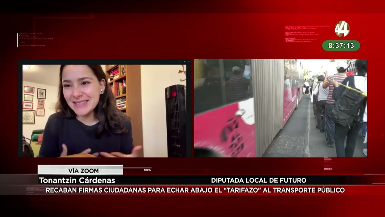 Tonantzin C&aacute;rdenas habla sobre firmas ciudadanas contra el tarifazo al transporte p&uacute;blico