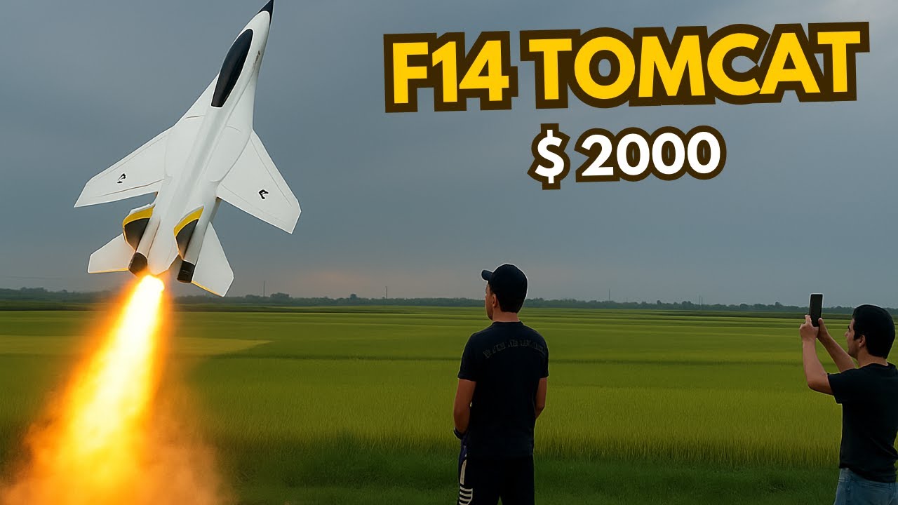 $2,000 RC F 14 Tomcat Maiden Flight Ends in Epic Crash!