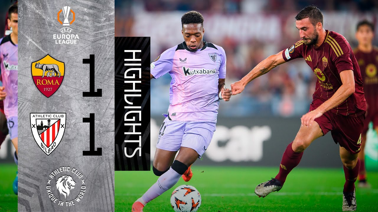 RESUMEN | AS Roma 1-1 Athletic Club | Europa League 2024-25 MD1