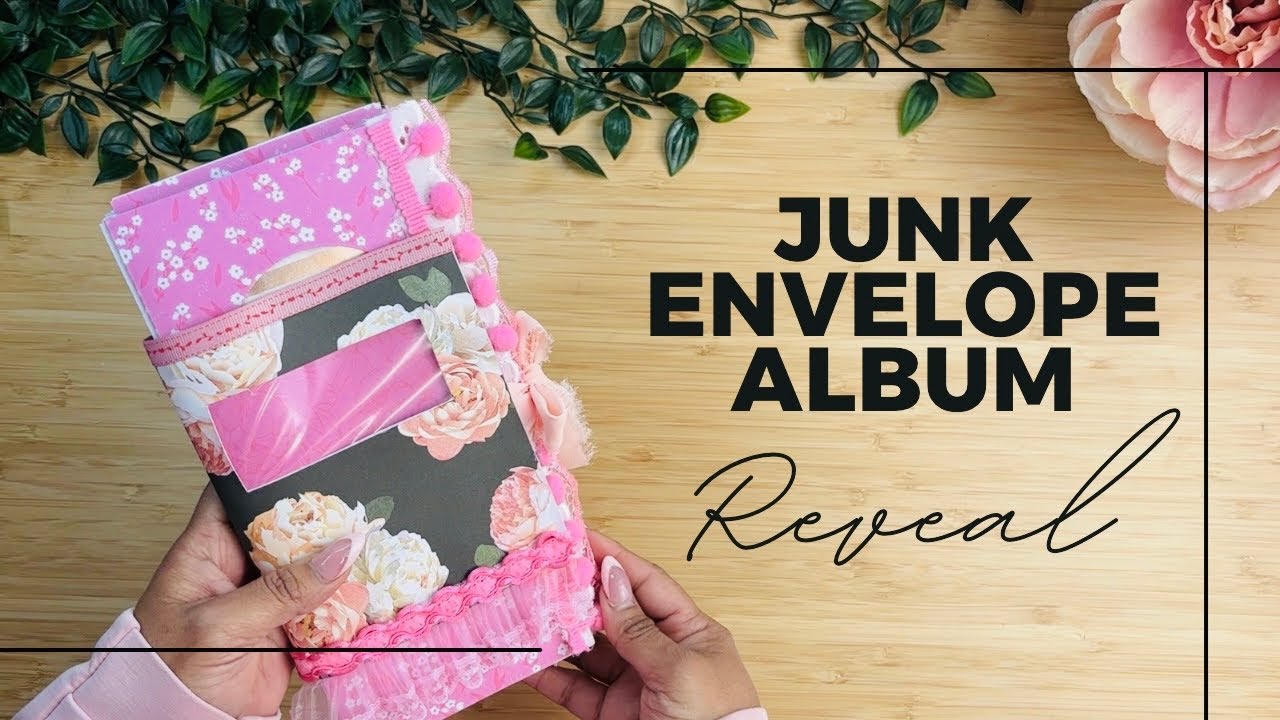 Mini Album using junk mail envelopes | final reveal 