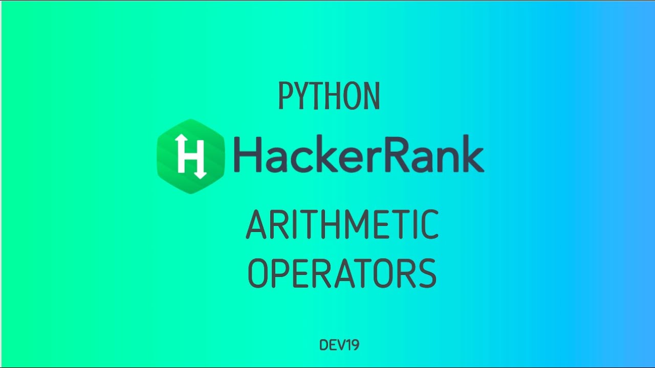 #3 :  Arithmetic Operators | Hackerrank Python Solutions