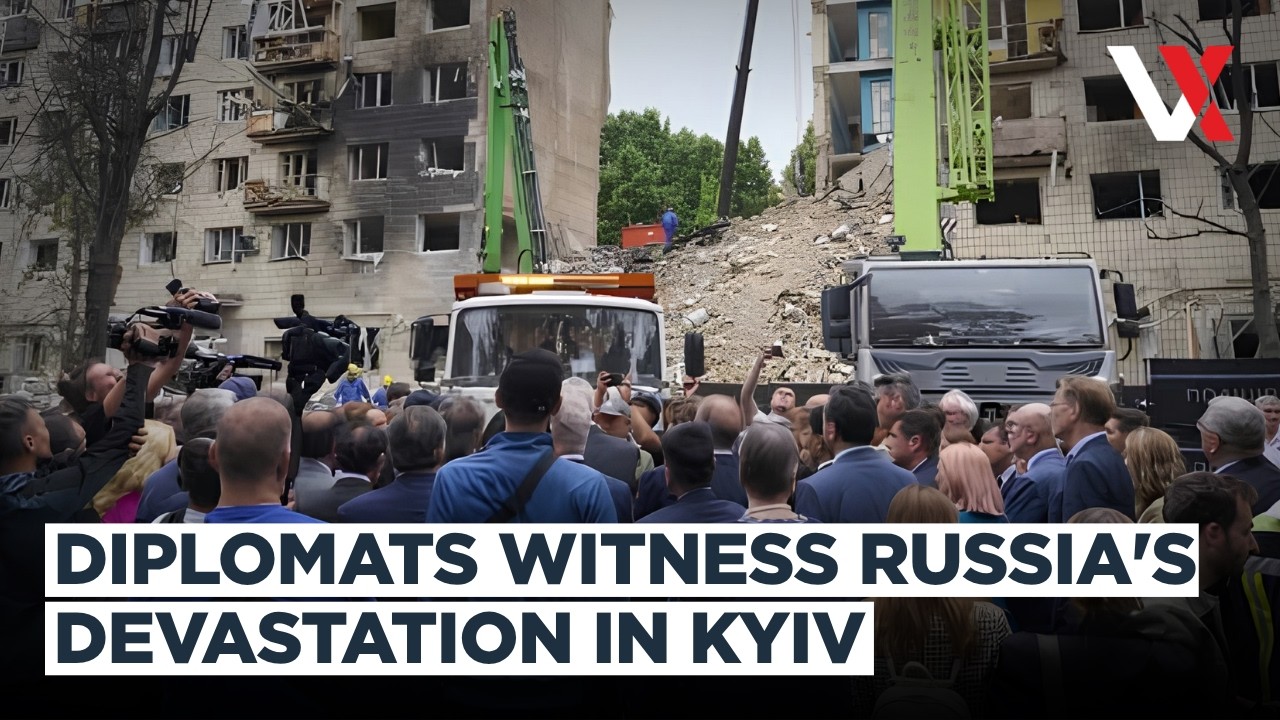 Foreign Diplomats Visit Russian Strike Site In Kyiv | UK Envoy Says Moscow Blocks Peace | VERTEX