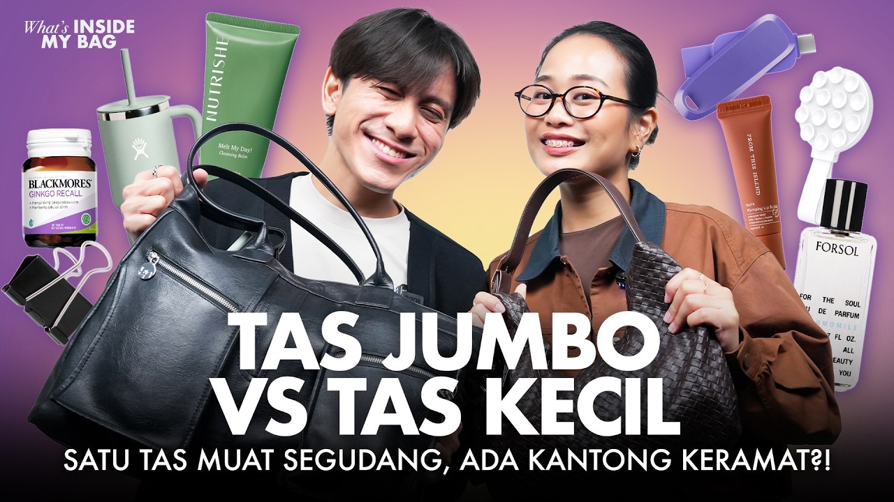 Bongkar Isi Tas Raksasa vs Tas Super Mini. Isi Dalamnya Out of Box!