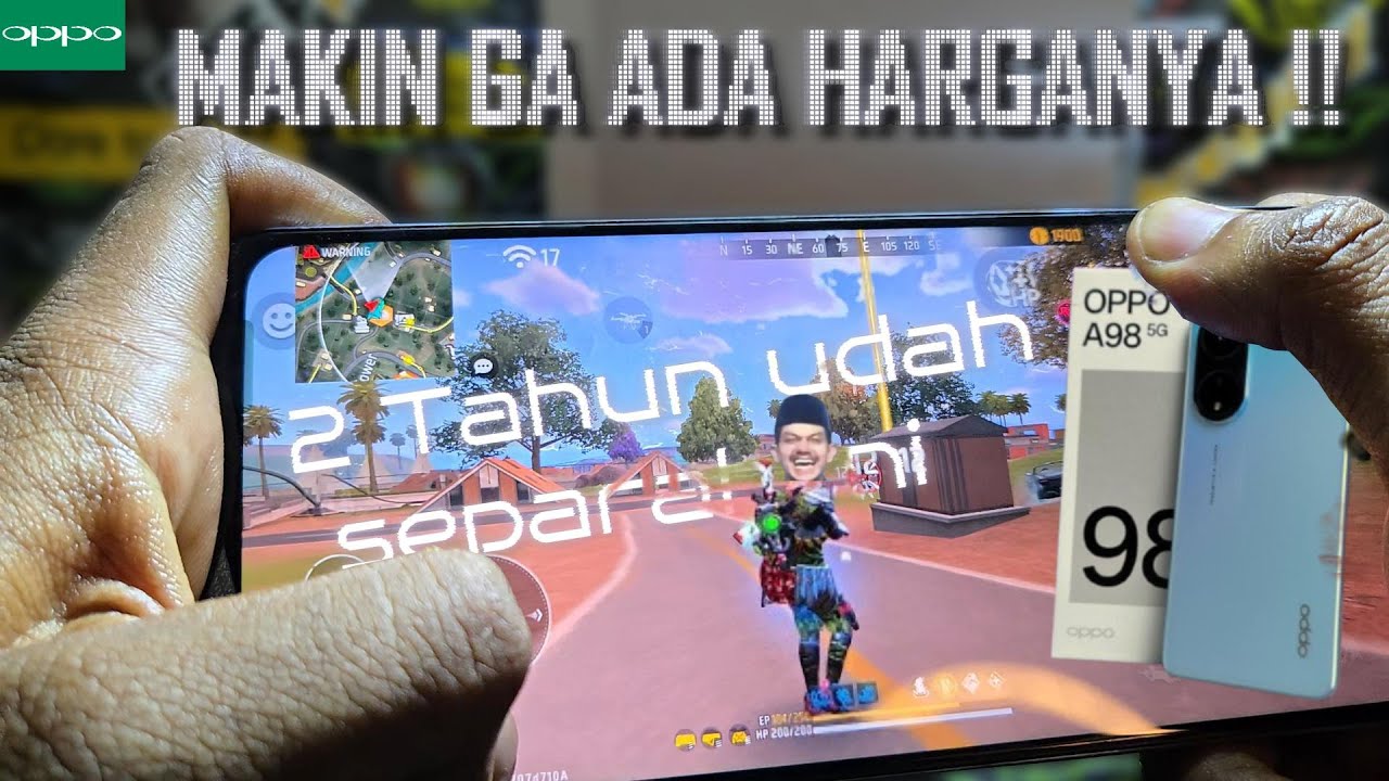 Oppo A98 5G 256GB Game Test Free Fire Max || Handcam || Snapdragon 695 (6nm) || 5000 mAh