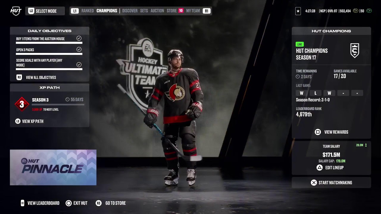 (PS5) SEASON 3 - NHL26 - NEW HUT SEASON & CHALLENGES