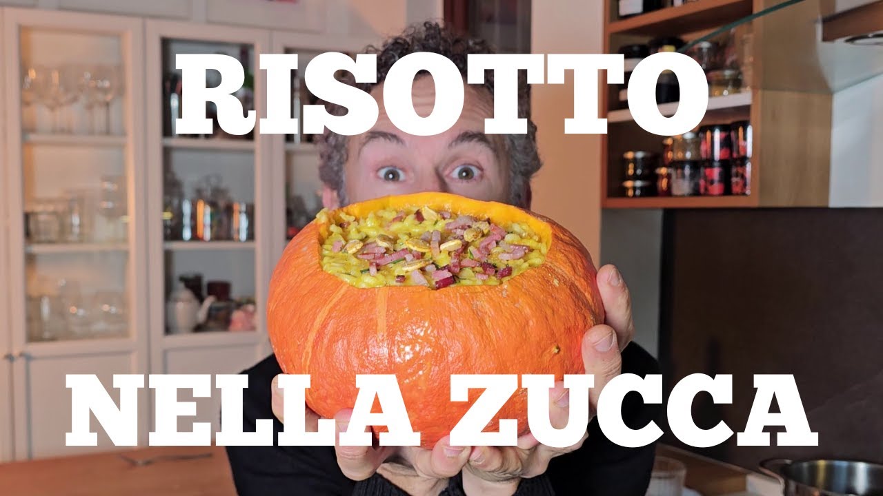 Risotto ZUCCA e SPECK servito NELLA ZUCCA