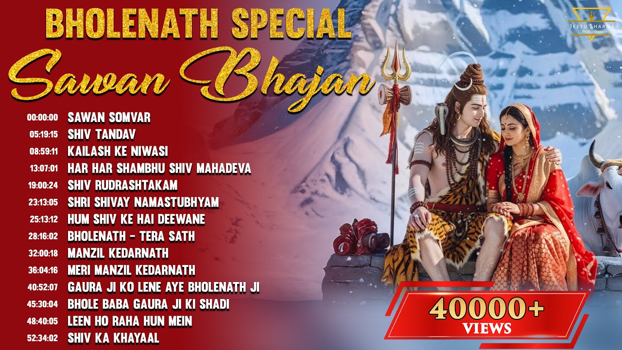 Best Bholenath Special Shiv Bhajan JukeBox | Top Mahadev Bhajan 1hour Sawan Bhajan | Jeetu Sharma