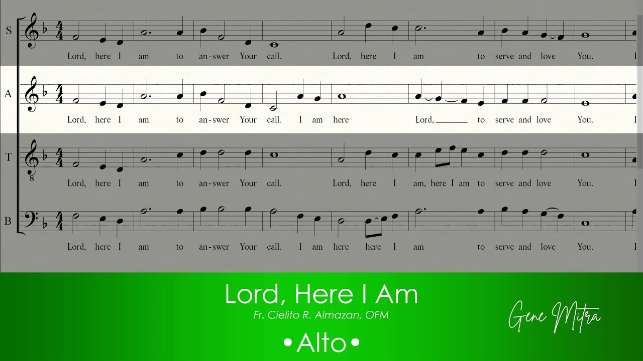 Lord, Here I Am • Alto