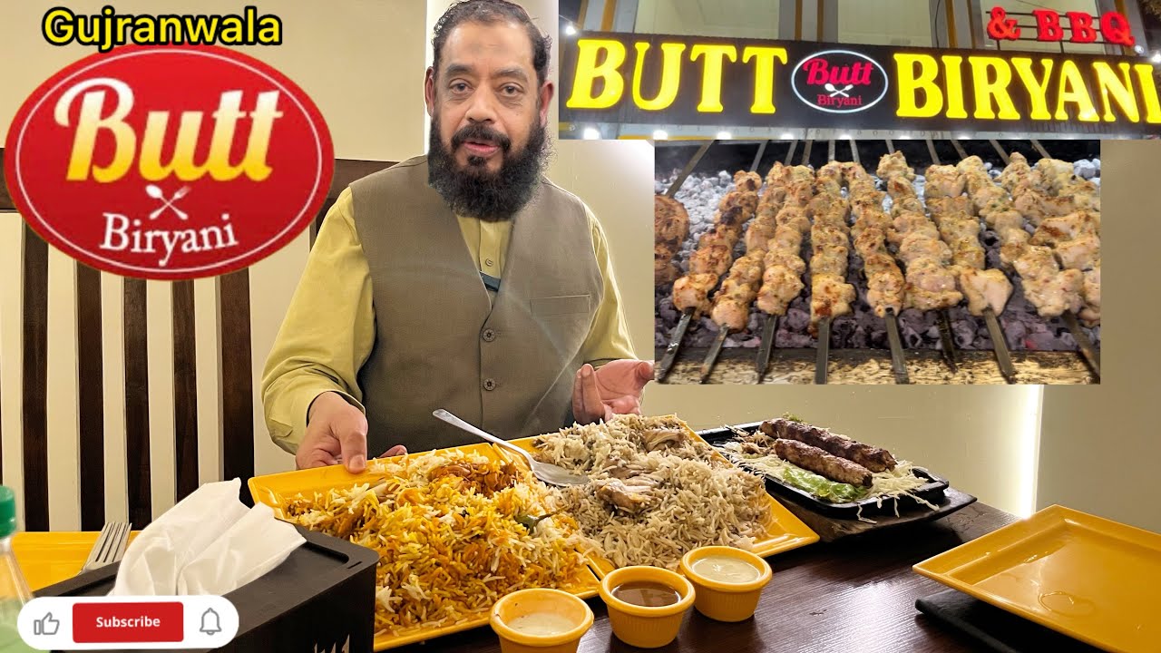 Butt Biryani | Chicken Biryani and Chicken Pulao | Gujranwala 