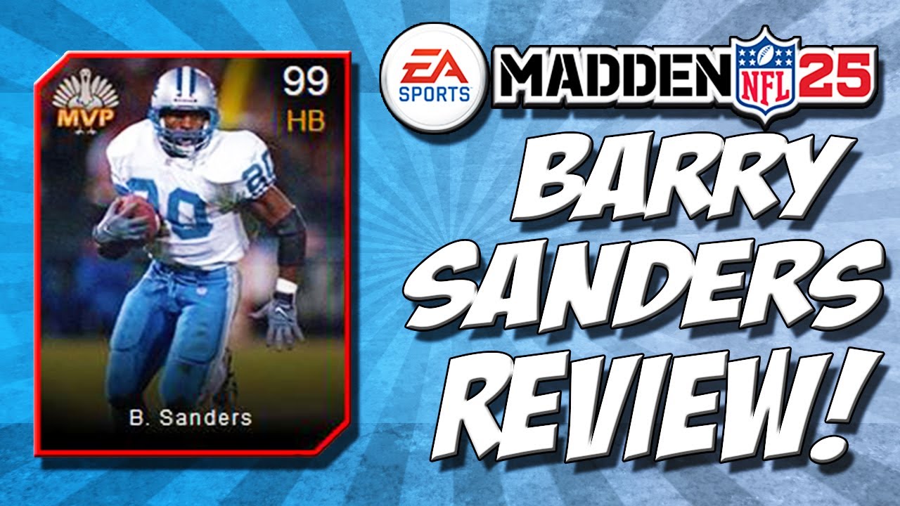Madden 25 Ultimate Team - Barry Sanders 99 Overall Player Review! - NFL Highlights - MUT 25