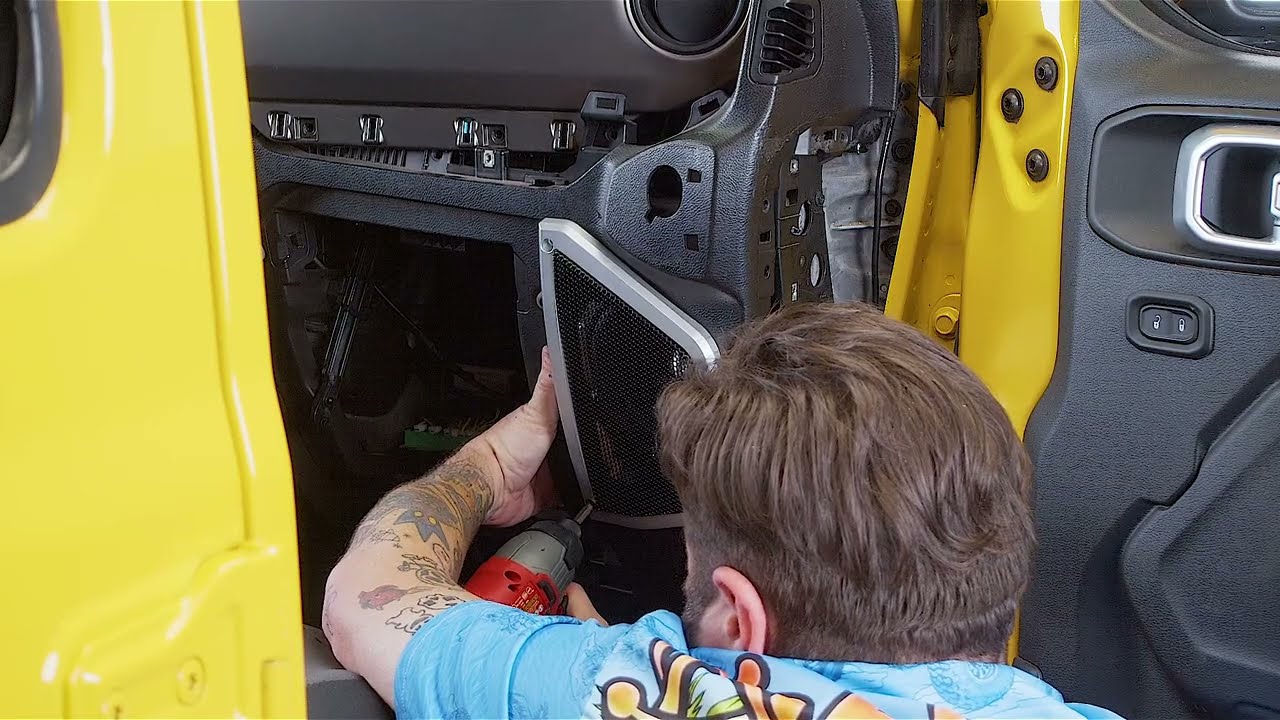 How To Install JP-1018 Lower Dash Speaker Grille Cut-Ins