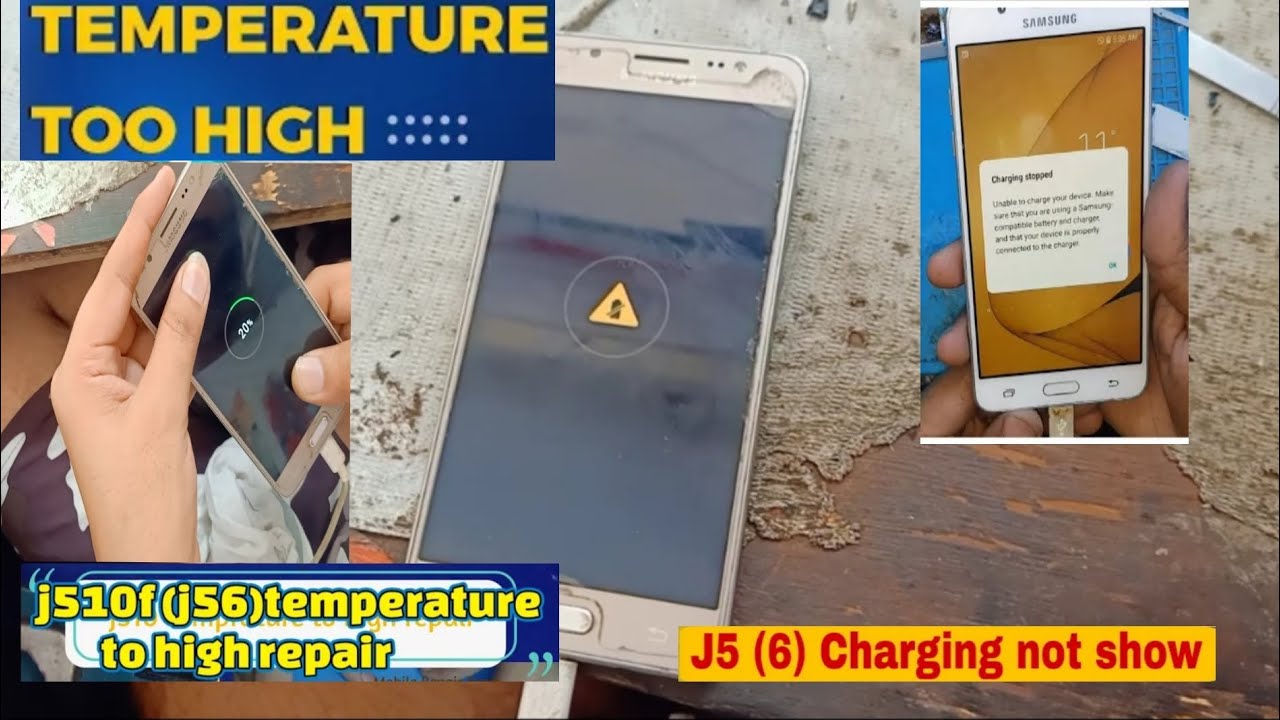 Charging problem|Samsung j5.6 ,j7.6 j5, j2 ,j7 charging paused battery temperature too low solution