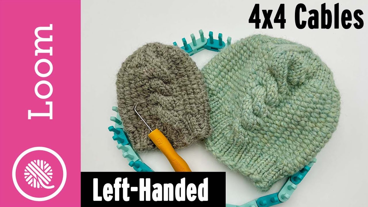 Loom Knit 4 over 4 Right Cable on Flexee Loom | 4/4RC (LEFT HANDED)