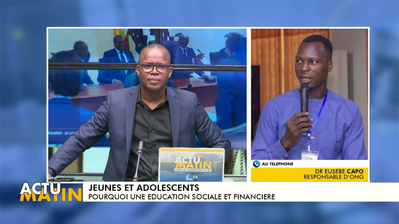 Actu matin. Dr Eusèbe Capo sur l'éducation sociale et financière donnée par ONG MAD 