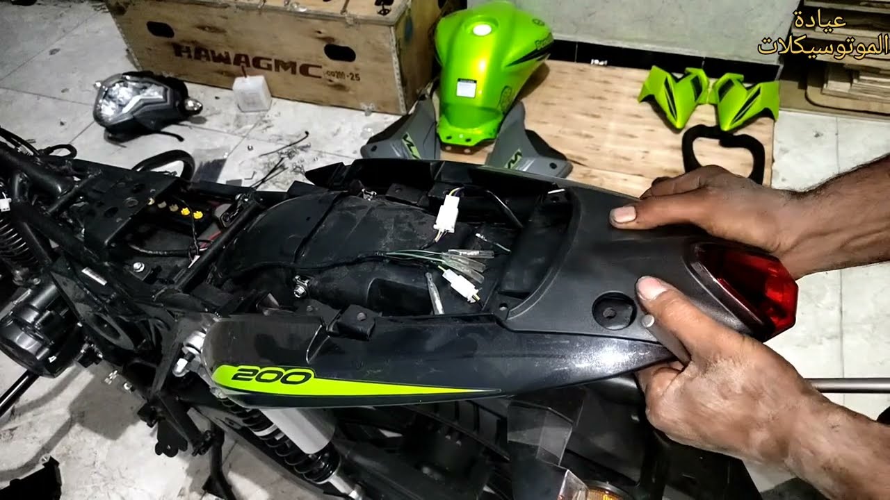 assembly motorcycle Benelli vlm 200 تجميع موتوسيكل بنيلي vlm 200 cc حتى النهاية واسمع صوته