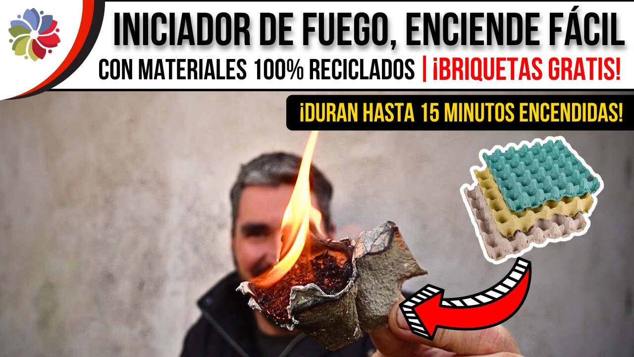 📦 NUNCA MÁS TIRES los MAPLES de HUEVO 🔥 ¡Haz 30 BRIQUETAS CASERAS, DURAN hasta 15 MINUTOS CADA UNA!