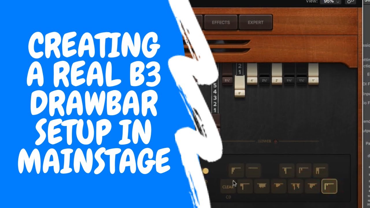 EASY B3 DRAWBAR SETUP IN MAINSTAGE!