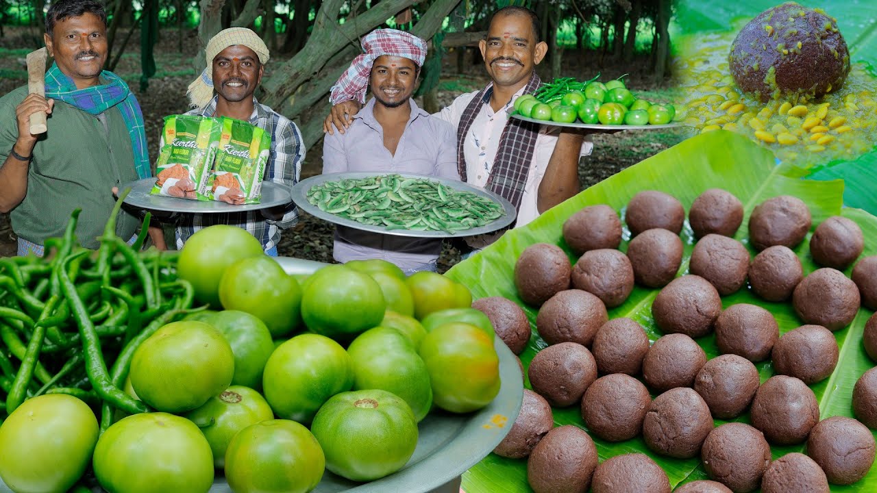 ಟಮೋಟ ಚಟ್ನಿ ಅವರೆಕಾಳು ಸಾರು ಬಿಸಿ ರಾಗಿ ಮುದ್ದೆ ಜೊತೆ ಸಂಪ | Tomato chutney Avarekalu saru Ragi mudde