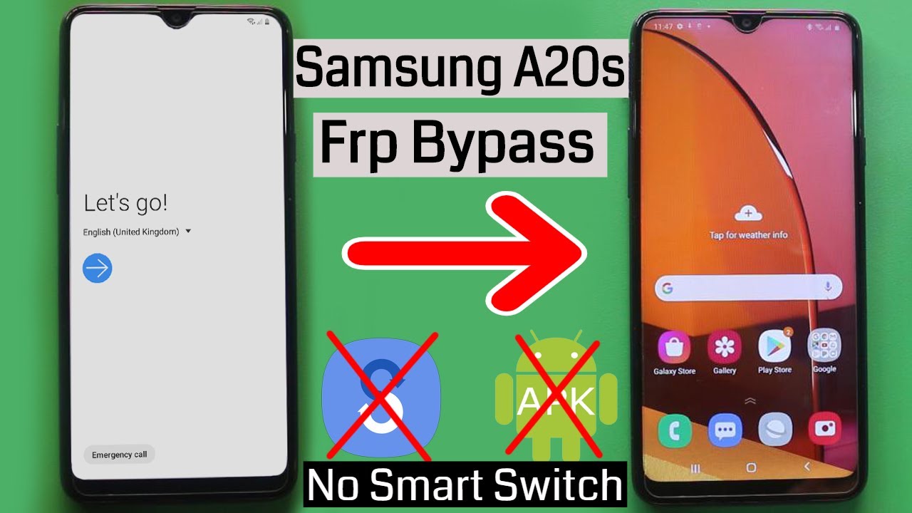 Samsung A20s Google Account Bypass/Reset FRP Lock-Fix app not install-No Secure Folder Android 10