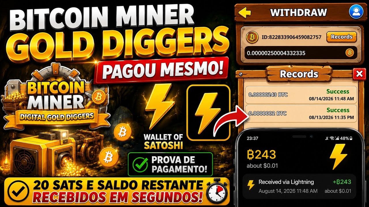 BITCOIN MINER: PAGOU MESMO! 💰 Fiz o Saque e Recebi em Segundos | Prova de Pagamento🇲🇿🇦🇴🇧🇷🇵🇹