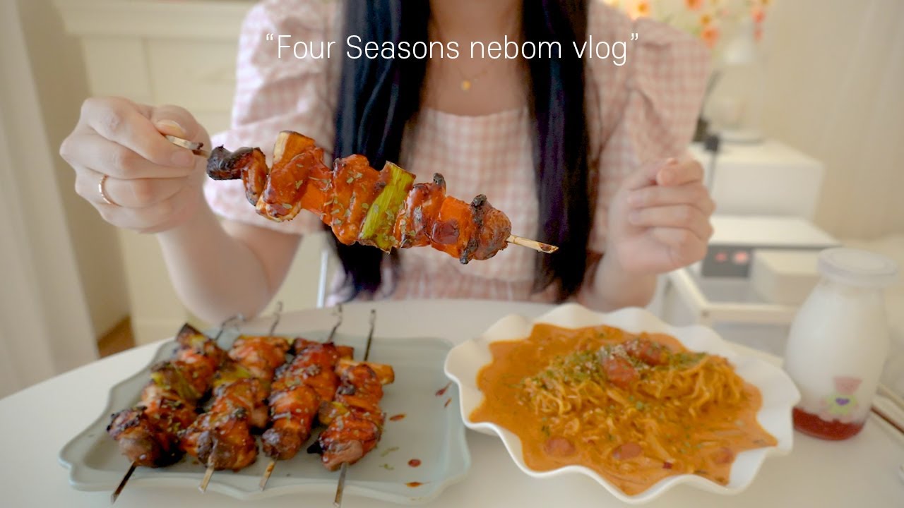 SUB) 🛒Приготовление розы Шин Рамён и шашлык на гриле, 🍱Ланч-бокс для кимбапа, 🥑сэндвич с авокадо