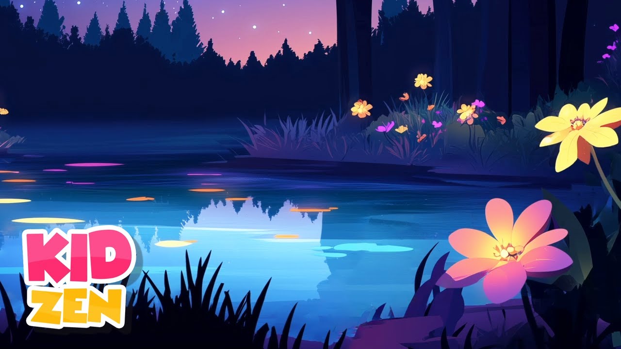 Baby Piano Music - Shooting Star in the Sky | 10 Hours Sleeping Music & Dreamy Flowers