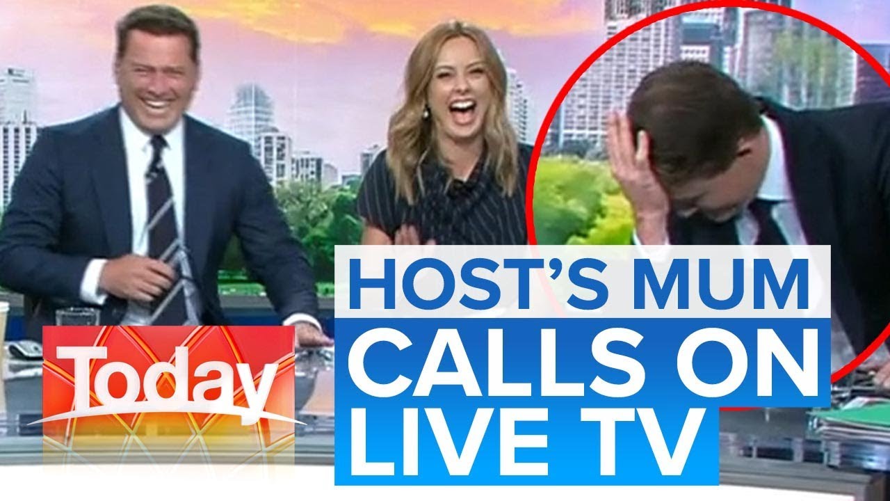 Host mortified when mum calls on live TV | Today Show Australia