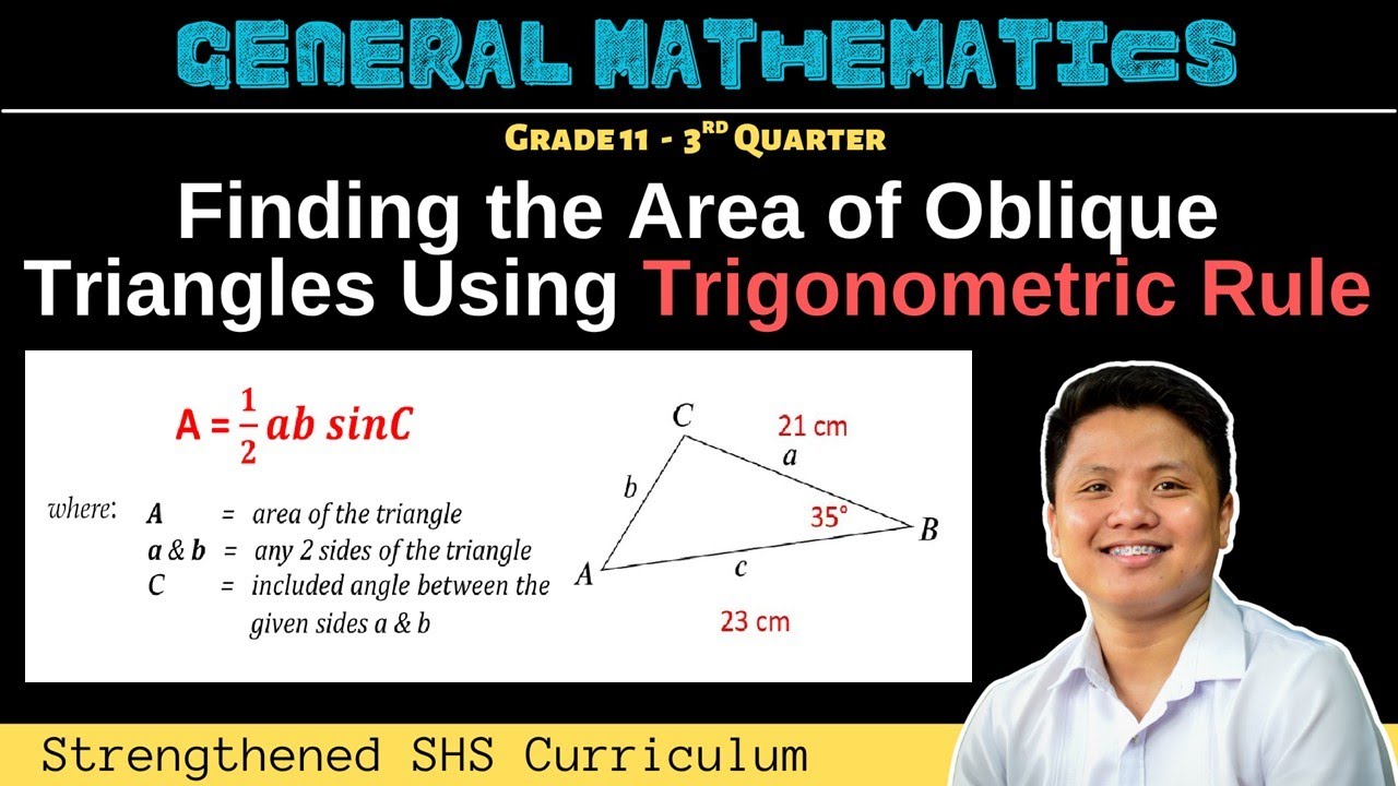 Finding the Area of Oblique Triangles Using Trigonometric Rule | Grade 11 General Mathematics | Q3W2