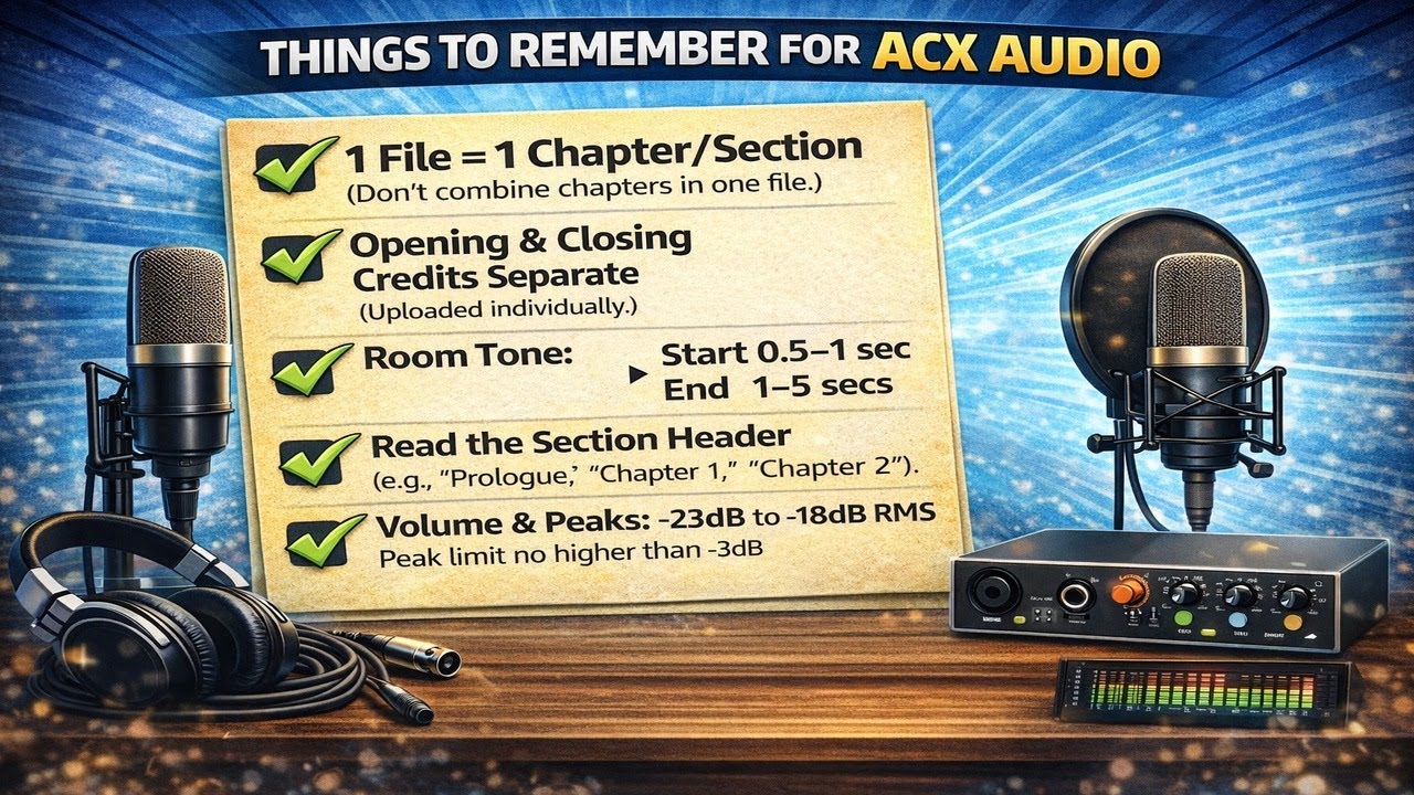 Things to Remember When You're Recording Audiobooks 