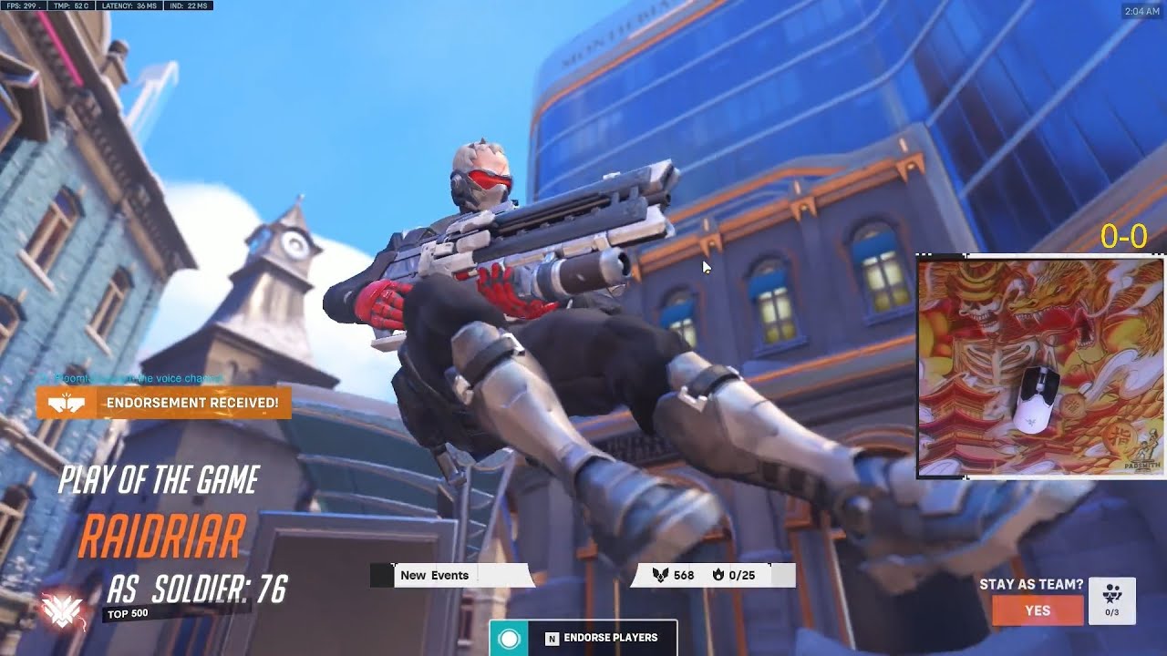 TRACKING IS REALLY CLEAN! POTG! TOP 500 OVERWATCH 2 GALE INSANE SOLDIER 76 GAMEPLAY